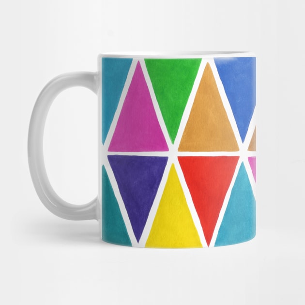 Multicoloured Harlequin Triangles by sallycummingsdesigns